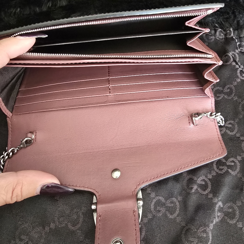 Authentic Gucci Dionysus Wallet On Chain  Blooms Floral Print GG Coated Canvas - Picture 16 of 16